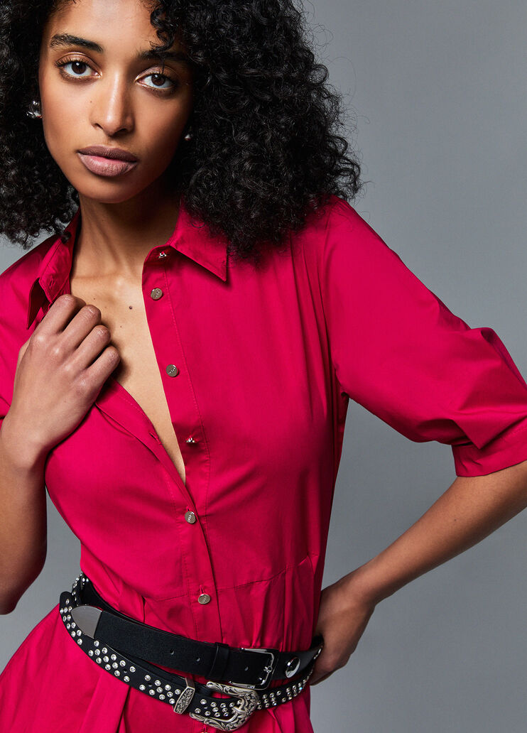 Midikleid aus Popeline Rot Liu Jo - medium