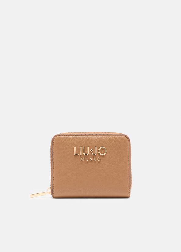 Portefeuille zippé tout autour Liu Jo Better marron Liu Jo - medium