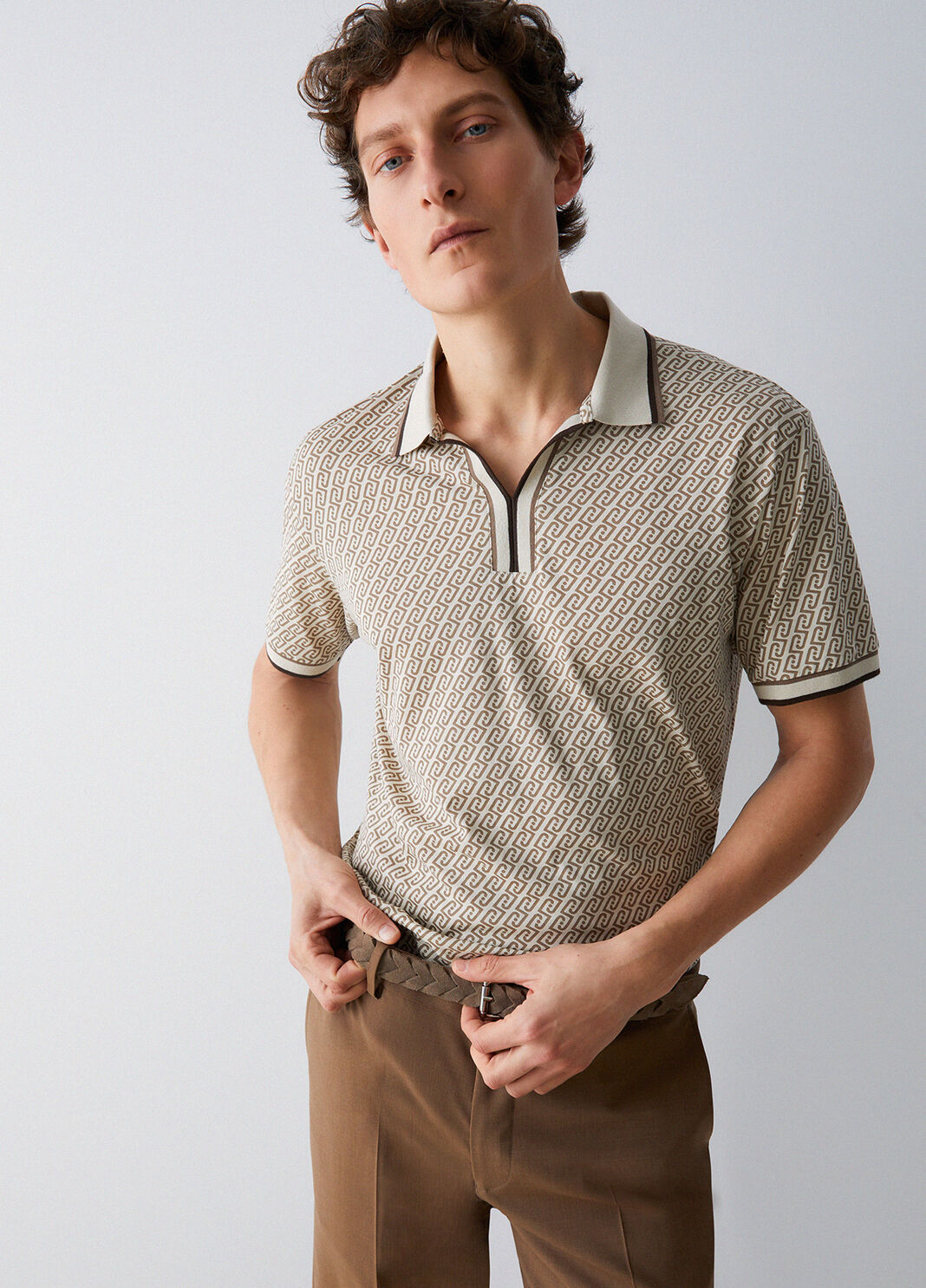 Polo-shirt with all-over logo green Liu Jo - large image number 2