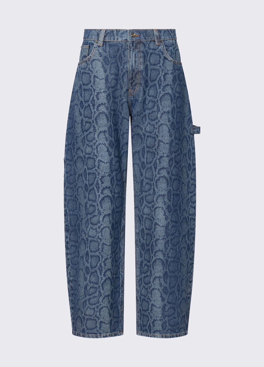 Worker Jeans aus Denim in Python-Optik denimblau Liu Jo - large image number 6