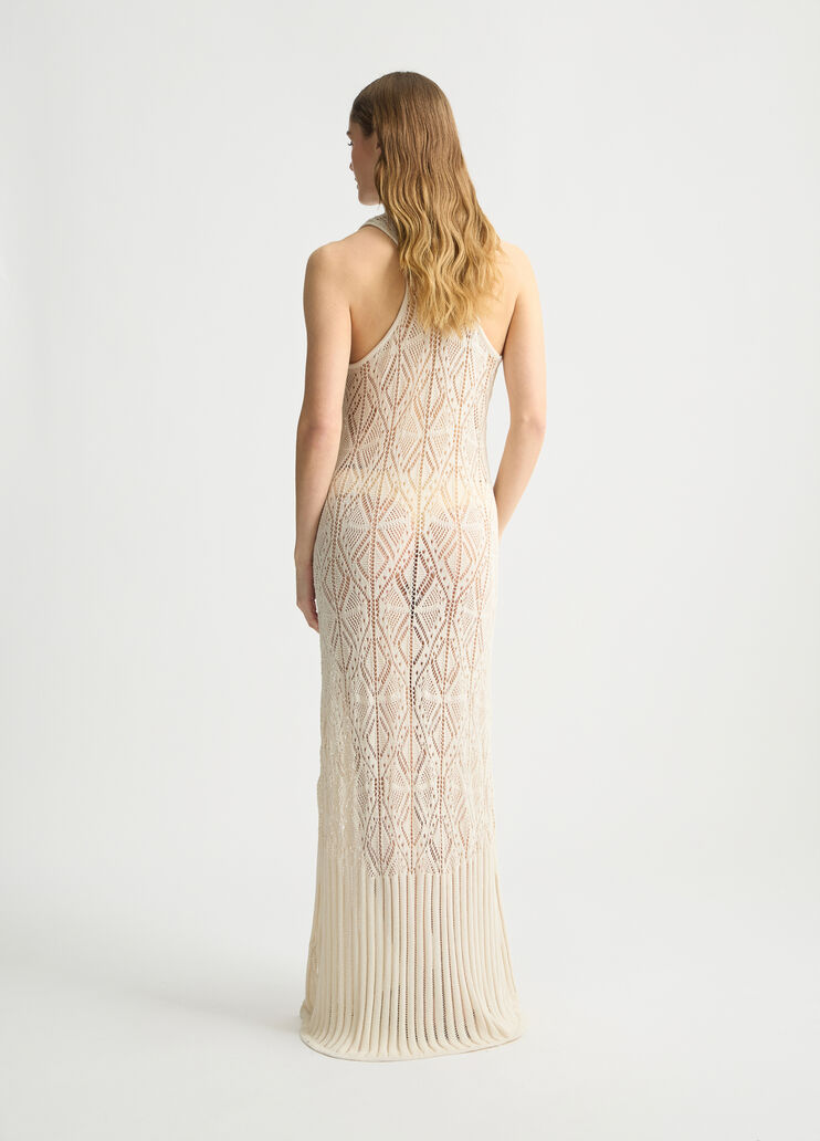 Crochet knit dress light beige Liu Jo - medium Crochet knit dress light beige Liu Jo - medium