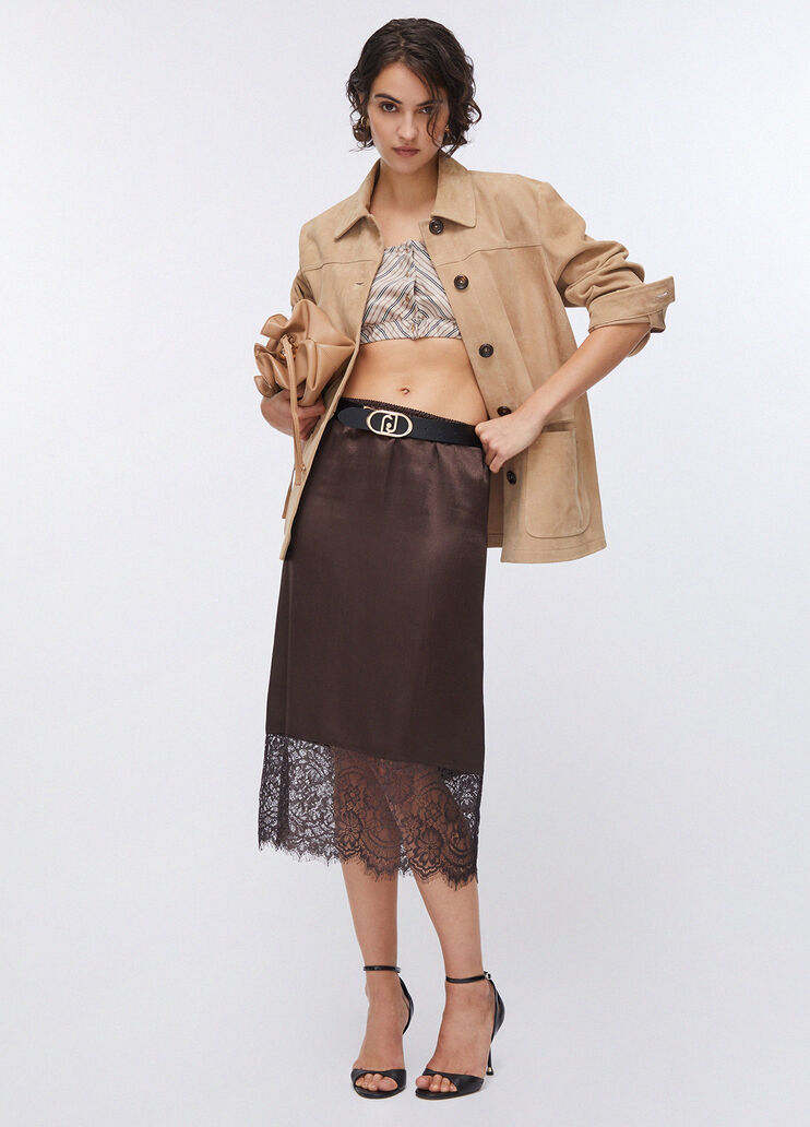 Suede jacket cappuccino Liu Jo - medium