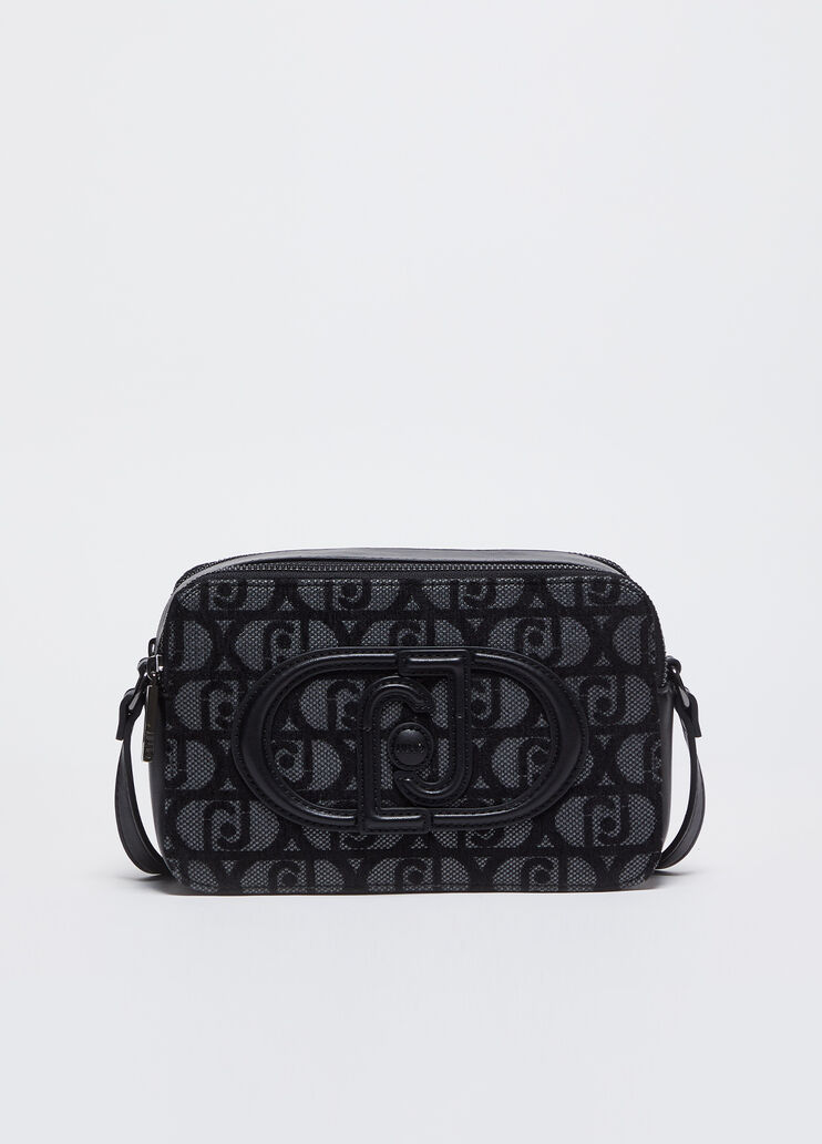 Sac à bandoulière format moyen jacquard noir Liu Jo - medium Sac à bandoulière format moyen jacquard noir Liu Jo - medium