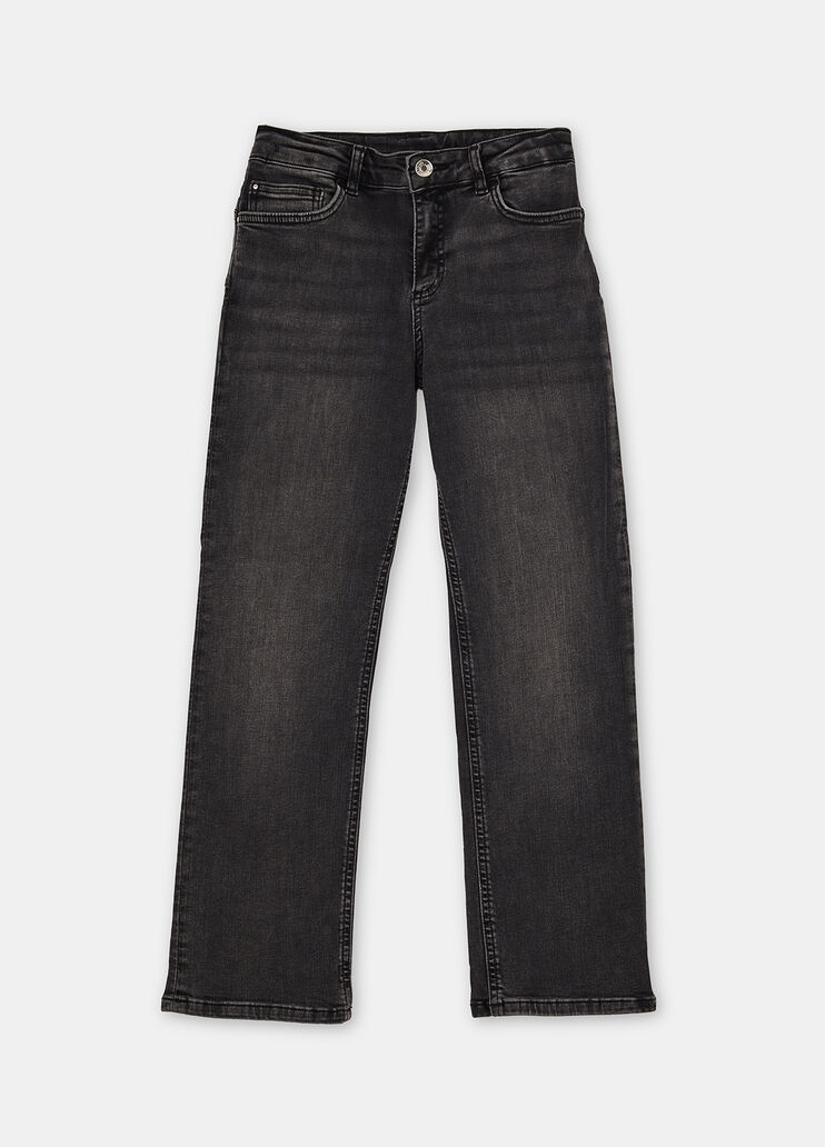 High-rise straight-leg jeans black denim Liu Jo - large image number 2