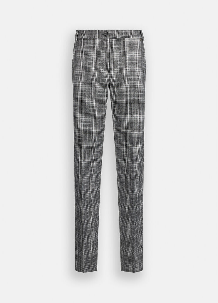 Glen plaid flare trousers glen plaid Liu Jo - large image number 6 Glen plaid flare trousers glen plaid Liu Jo - large image number 6