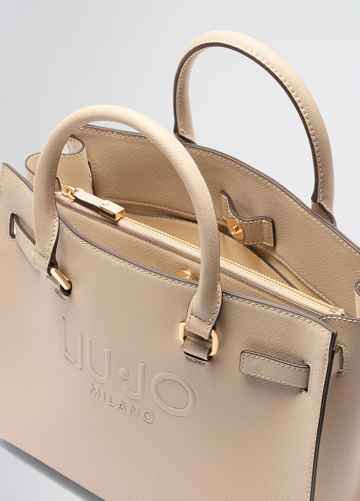 Beige shopping bag beige Liu Jo - large image number 6 Beige shopping bag beige Liu Jo - large image number 6