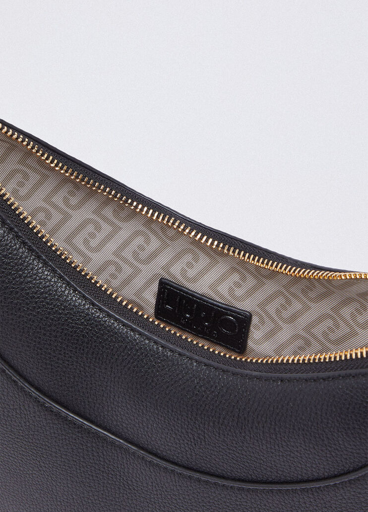 Medium hobo bag with charm black Liu Jo - large image number 5