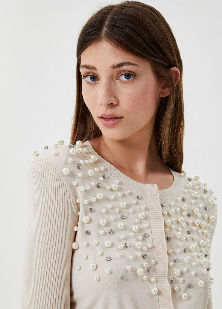 Eco-friendly cardigan White Liu Jo - large image number 2