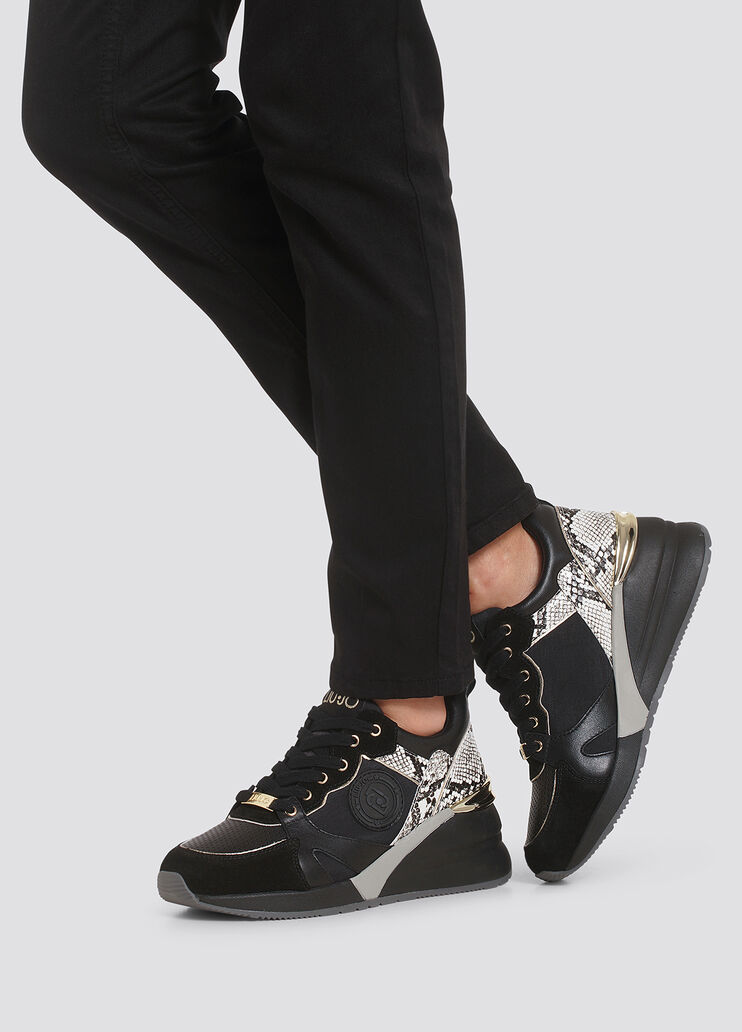 Python-print sneakers black/cream Liu Jo - large image number 3 Python-print sneakers black/cream Liu Jo - large image number 3