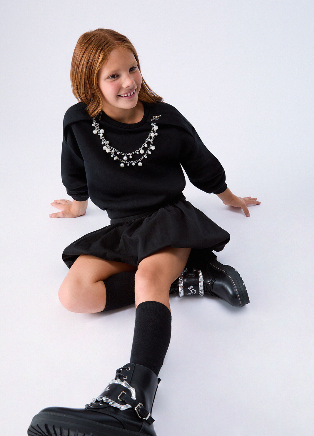 Sweatshirt with Jewel Accessories black Liu Jo - large image number 1