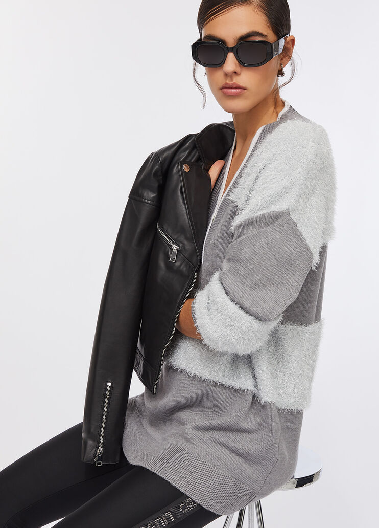 Lurex® wool sweater light grey Liu Jo - medium