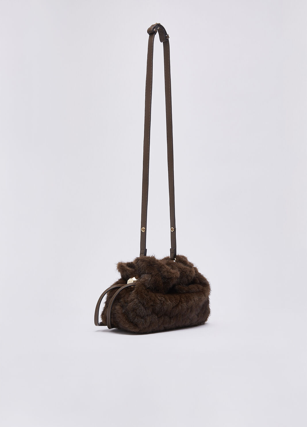 Small Riccy Bag in Faux Fur dark brown Liu Jo - large image number 2