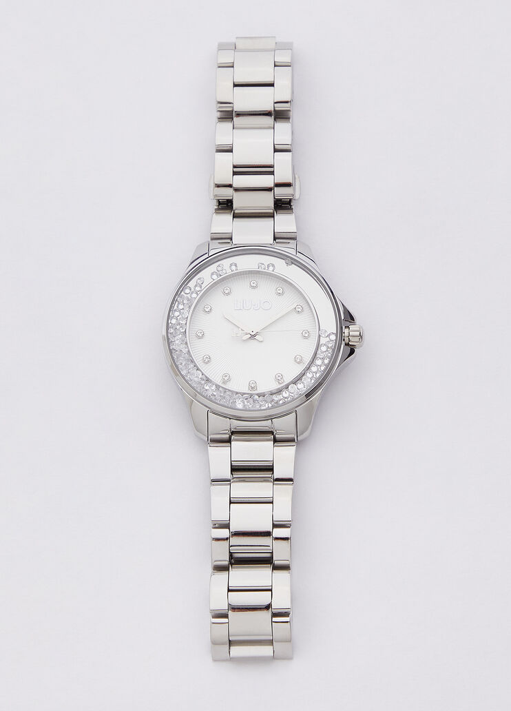 Steel watch with diamant&eacute;s silver Liu Jo - medium