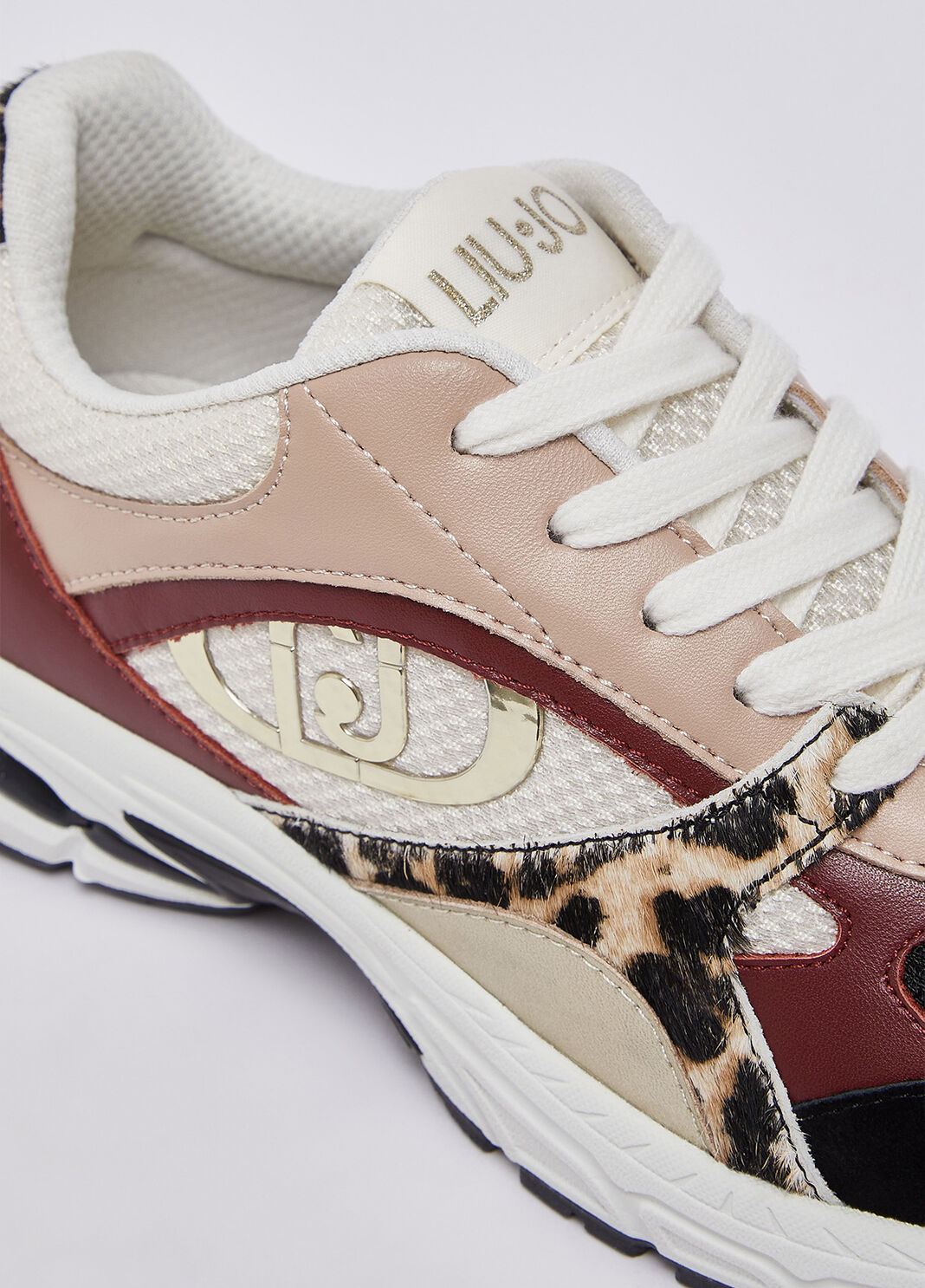 Sneakers mit Ponyfell-Details Schwarz/Nude Liu Jo - large image number 6
