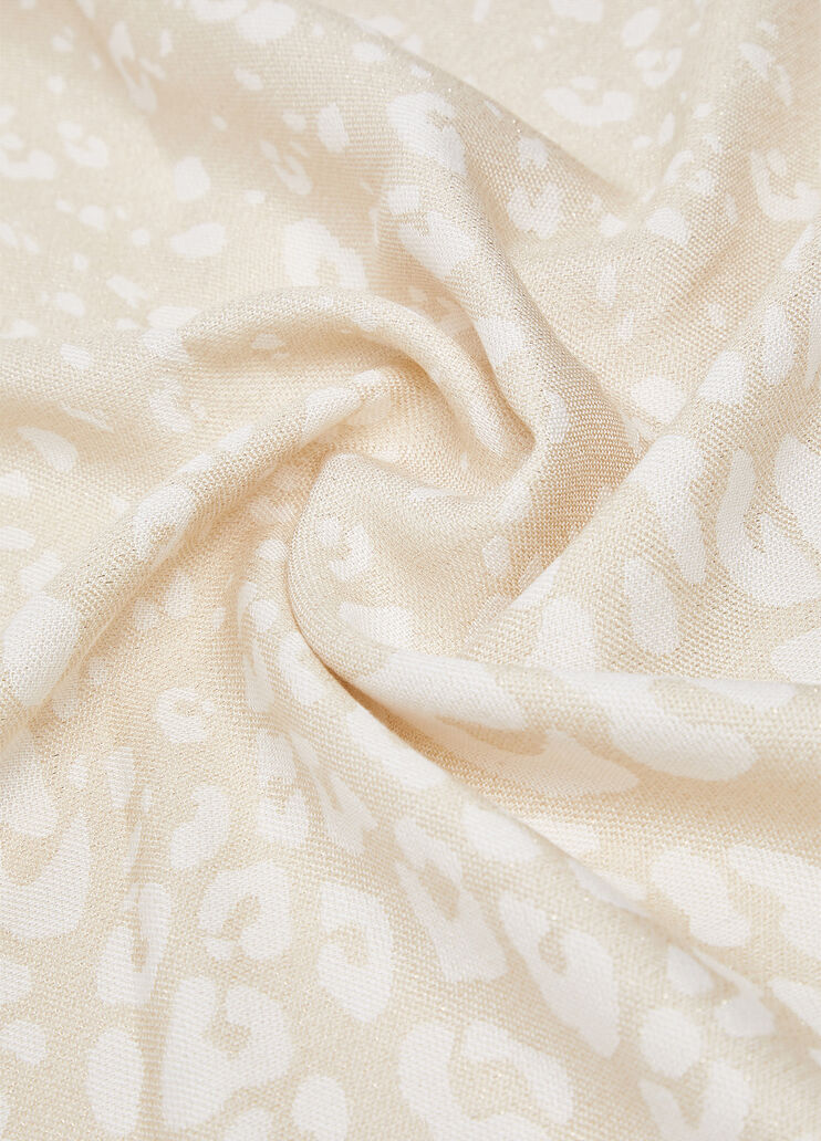Jacquard-Stola mit Animal-Print und Logo Butter Liu Jo - medium