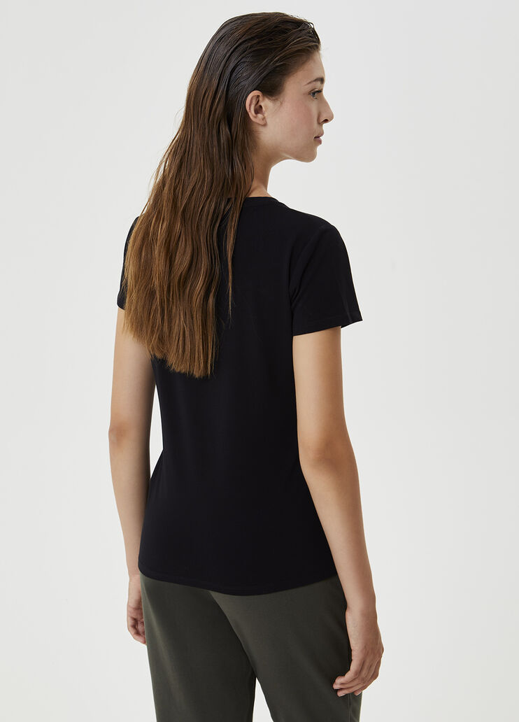 T-shirt with logo Black Liu Jo - large image number 2