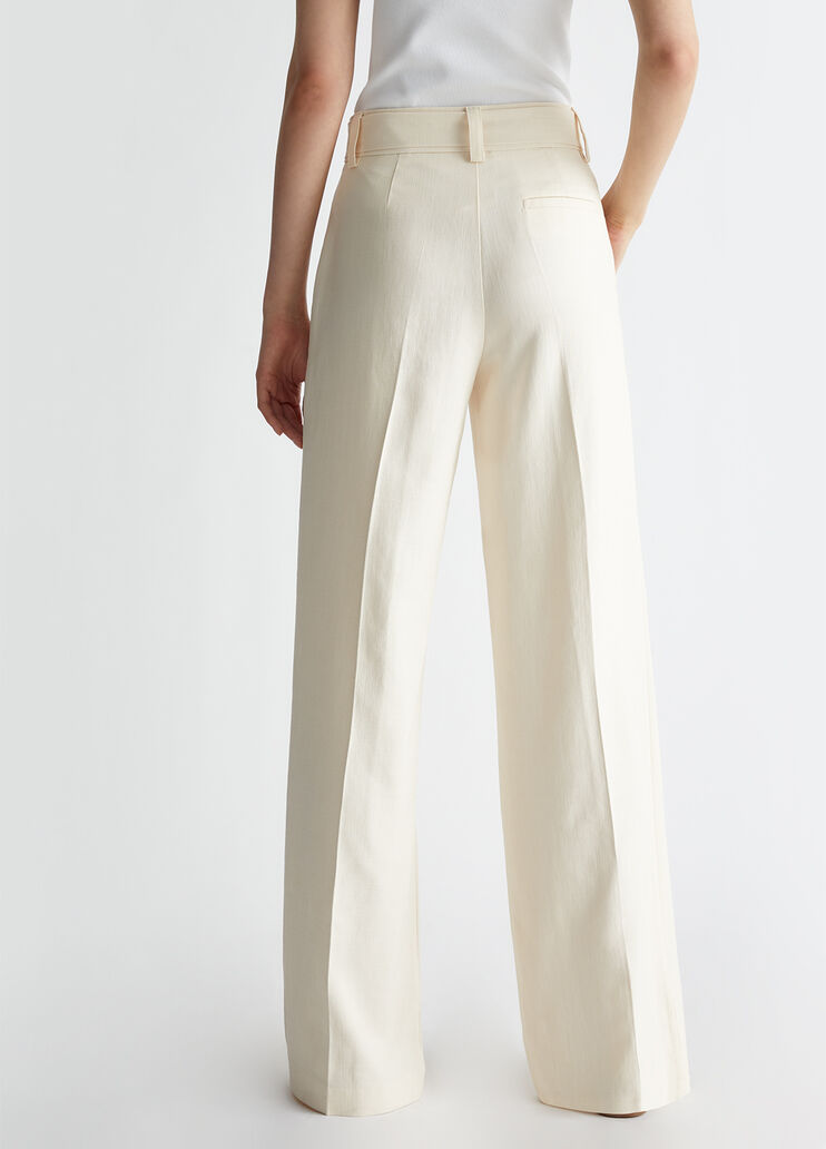 Pantalon palazzo couleur ivoire blanc Liu Jo - medium Pantalon palazzo couleur ivoire blanc Liu Jo - medium