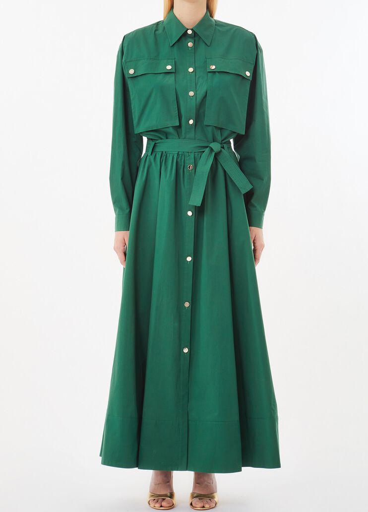 Long shirt dress dark green Liu Jo - medium