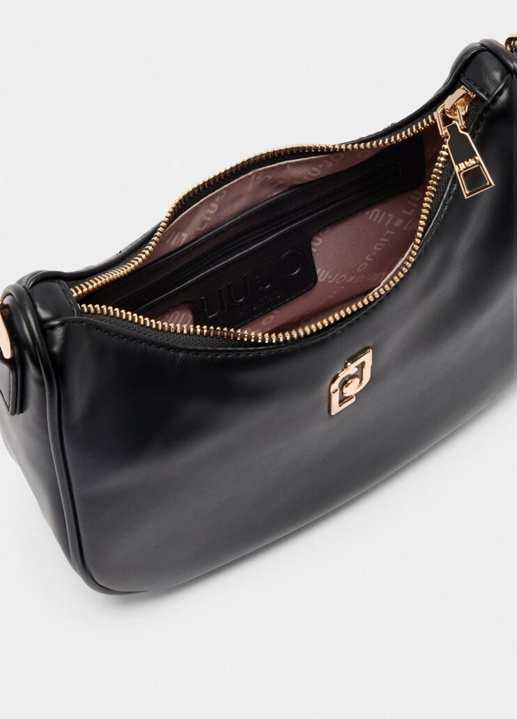 Sac hobo petit format avec chaîne noir Liu Jo - large image number 6