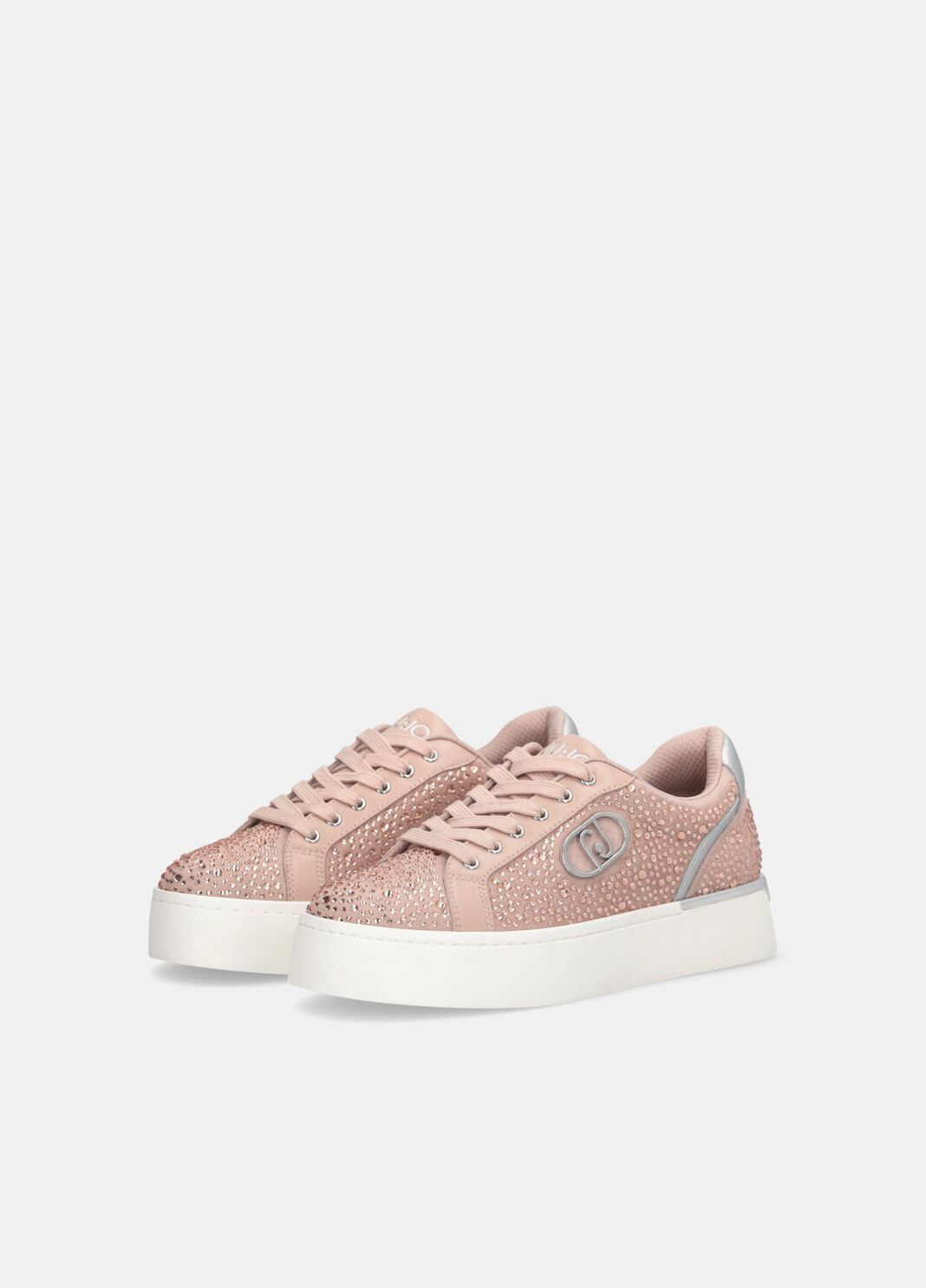 Full rhinestone sneakers nude Liu Jo - large image number 2