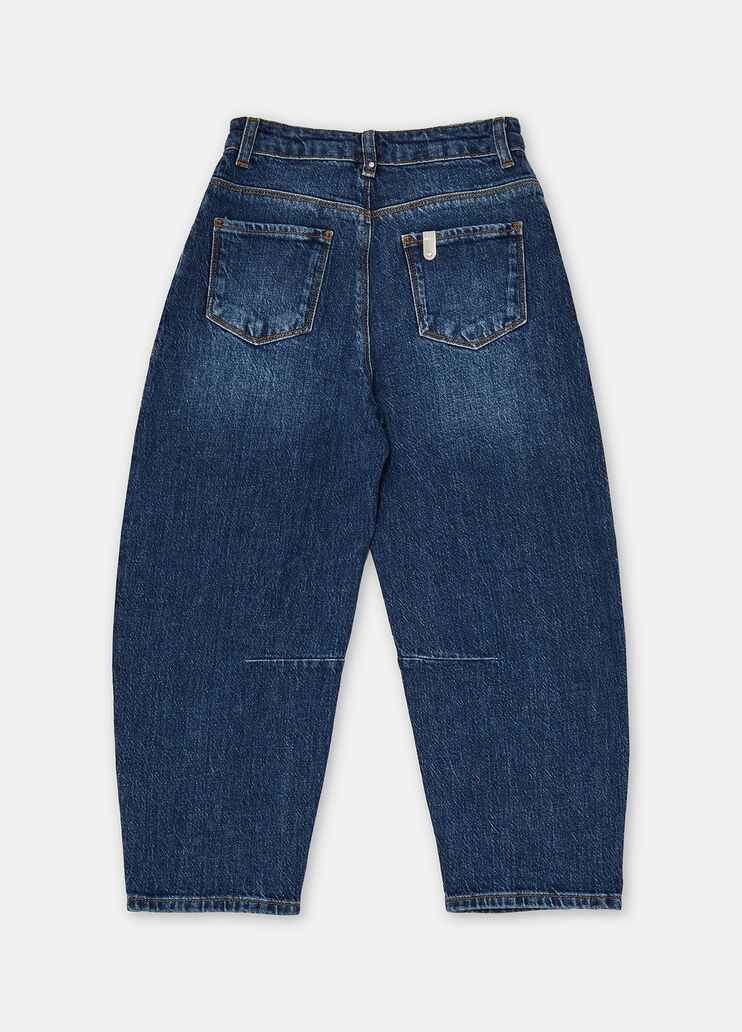 Jean Balloon denim bleu foncé Liu Jo - large image number 3 Jean Balloon denim bleu foncé Liu Jo - large image number 3