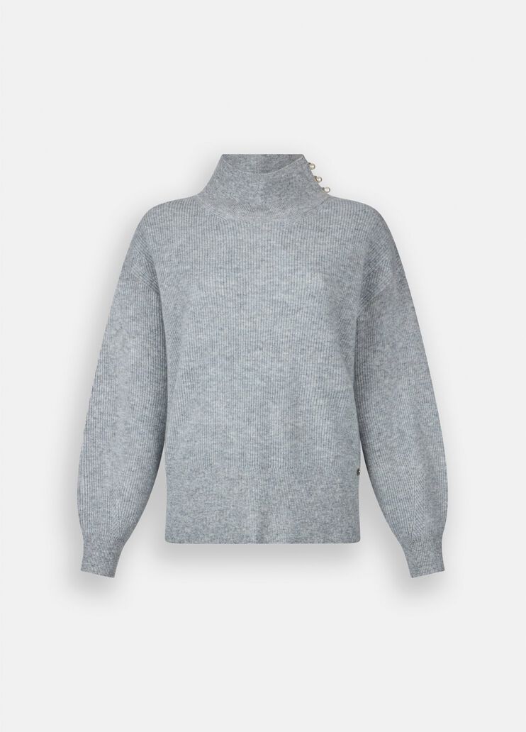 Wool and cashmere sweater grey Liu Jo - large image number 6 Wool and cashmere sweater grey Liu Jo - large image number 6