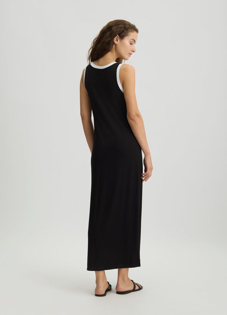 Long dress with logo black Liu Jo - large image number 1 Long dress with logo black Liu Jo - large image number 1
