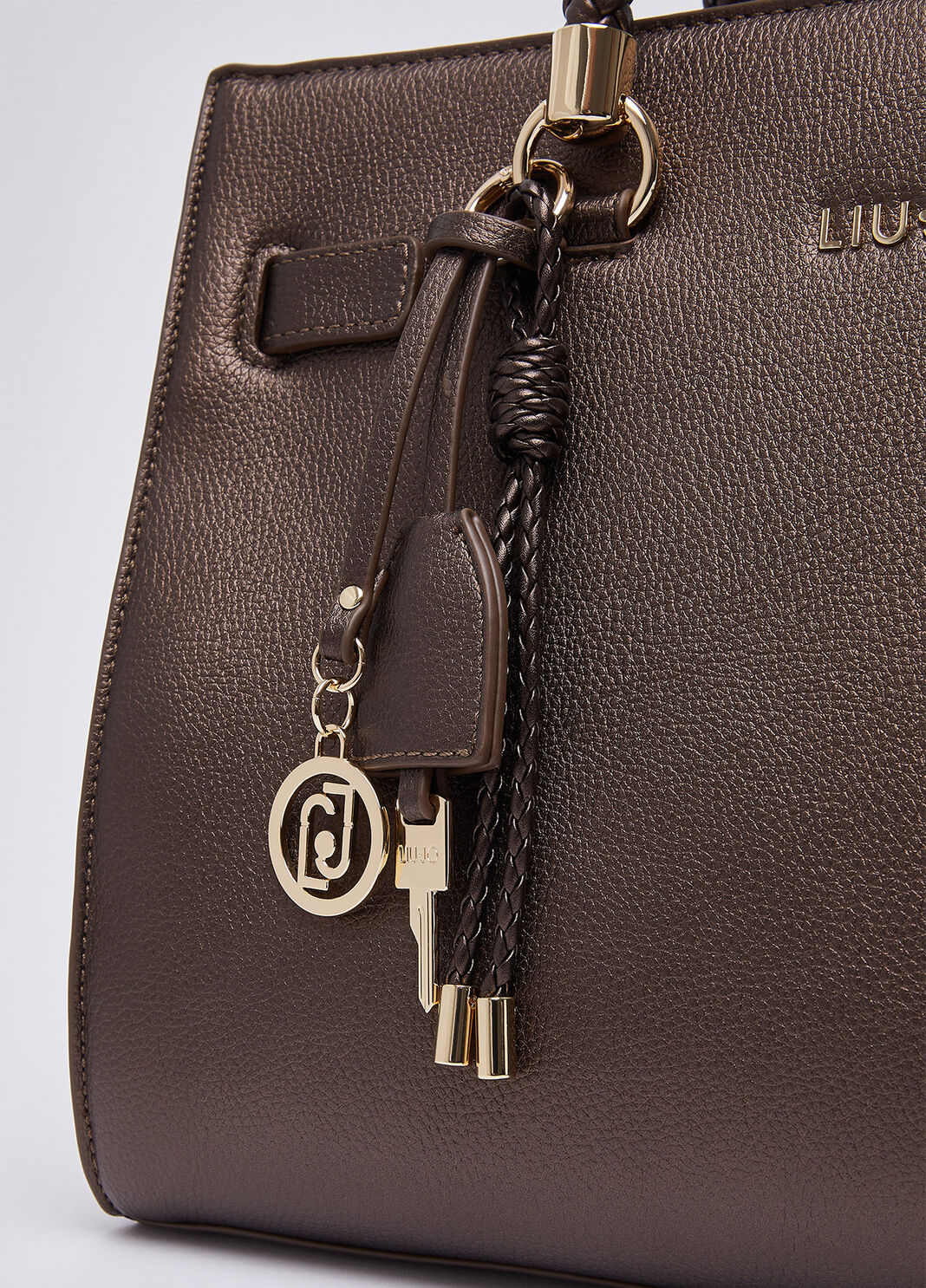 Medium satchel bag dark brown Liu Jo - large image number 5
