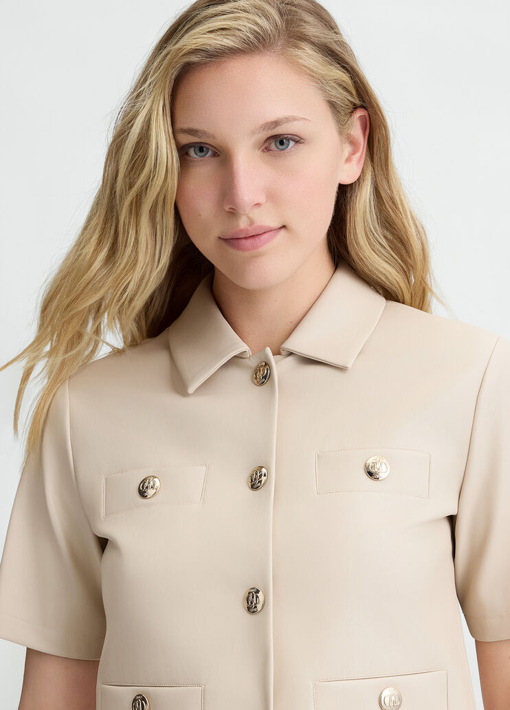 Jacket with buttons beige Liu Jo - large image number 2 Jacket with buttons beige Liu Jo - large image number 2