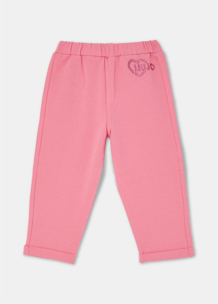 Cotton jogging bottoms camellia Liu Jo - large image number 3