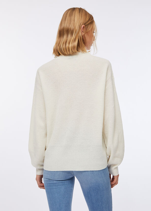 Pullover aus Wolle und Kaschmir Weiß Liu Jo - large image number 1