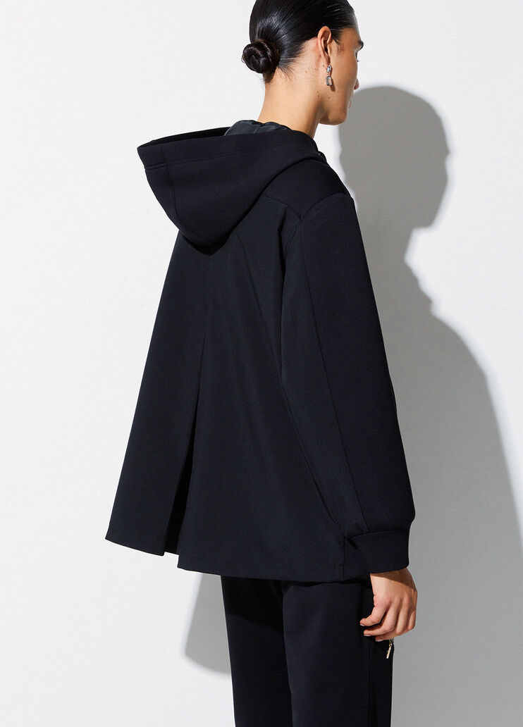 Giacca in scuba con cappuccio nero Liu Jo - medium