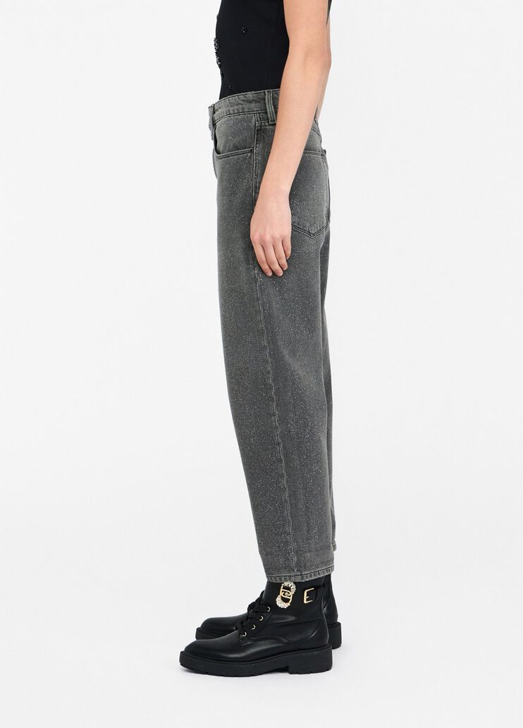 High-waisted straight-leg jeans grey denim Liu Jo - large image number 3 High-waisted straight-leg jeans grey denim Liu Jo - large image number 3
