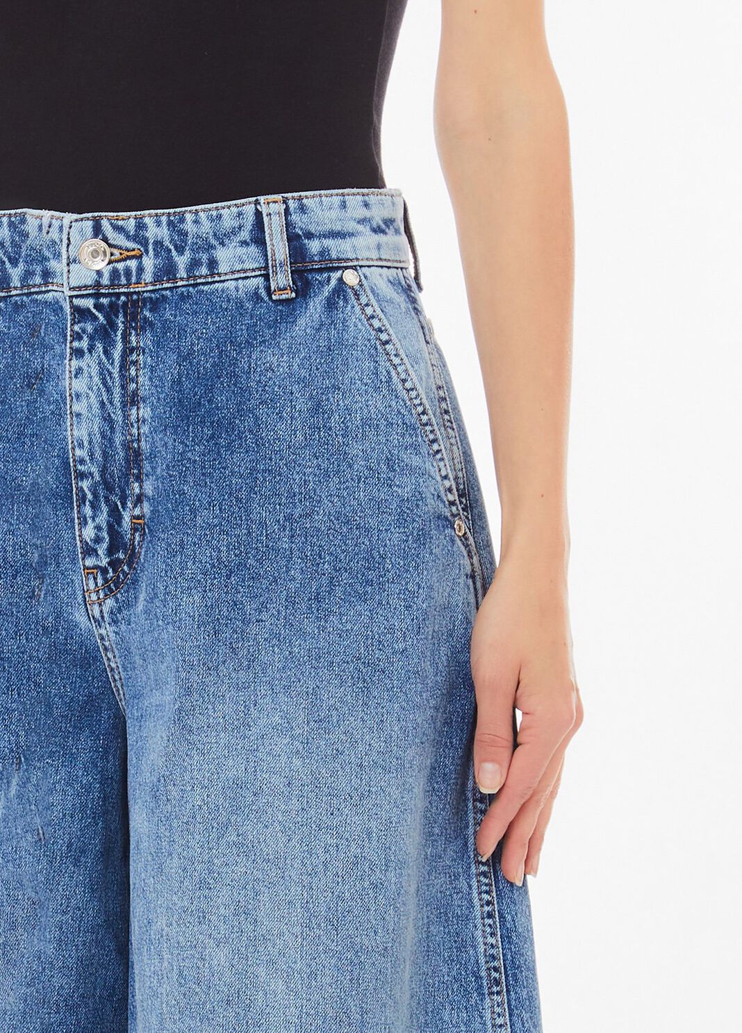 High-rise flared jeans blue denim Liu Jo - large image number 2