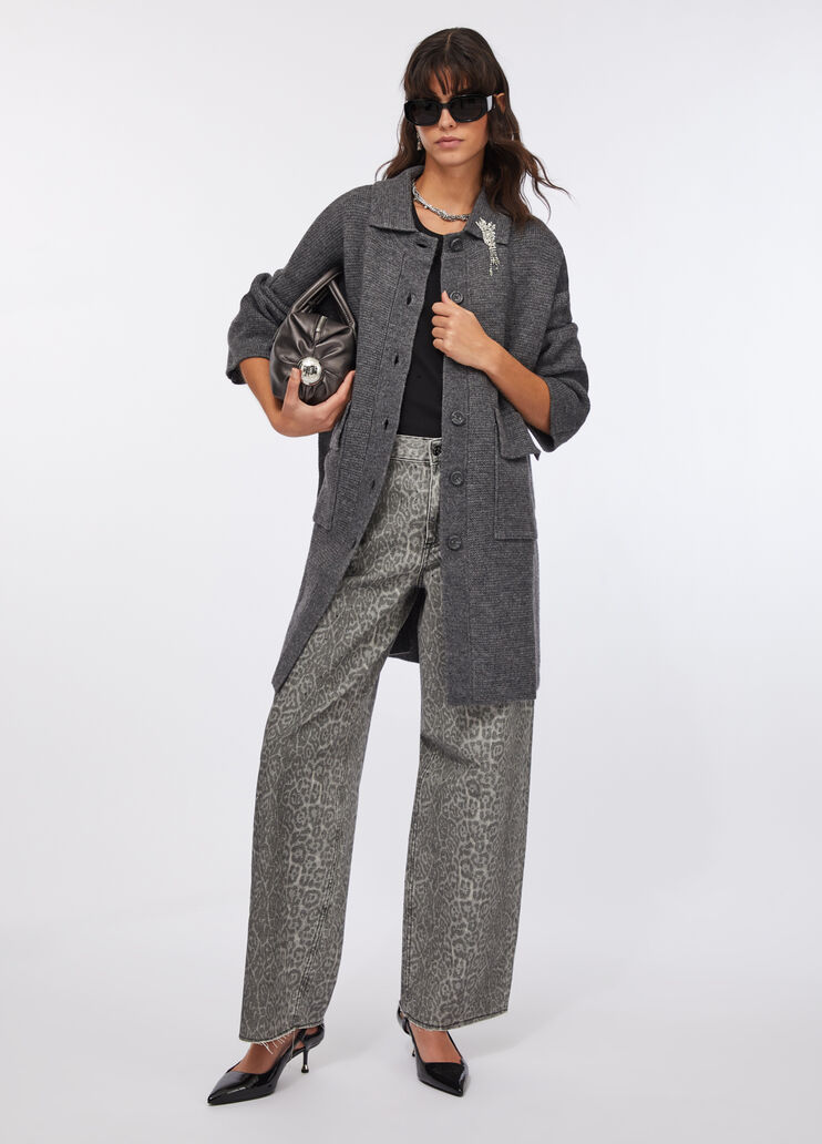 Wollmantel  Schiefergrau Liu Jo - medium