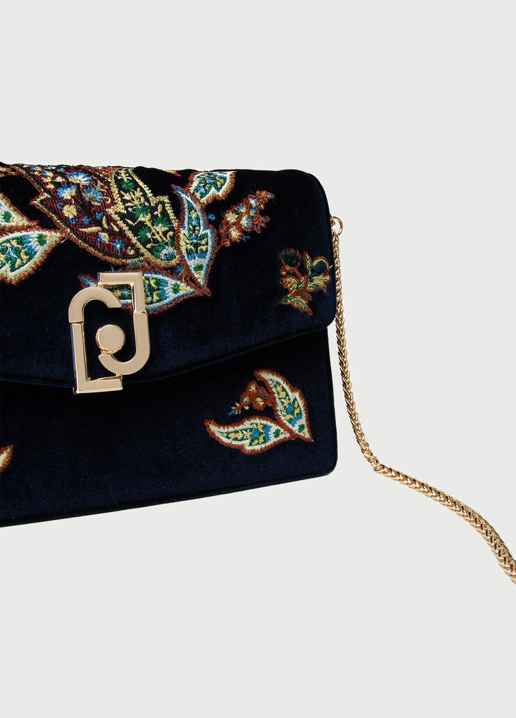 Сумка через плечо из бархата Тёмно-синий Liu Jo - large image number 3