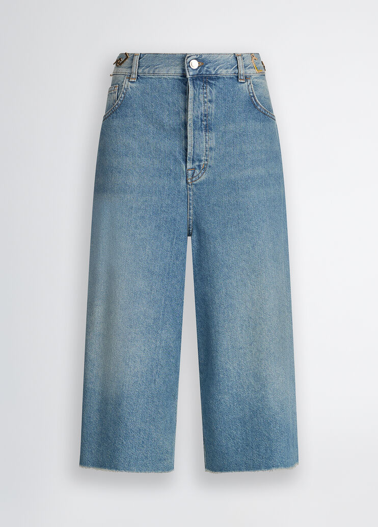 Denim Bermuda shorts blue denim Liu Jo - large image number 6