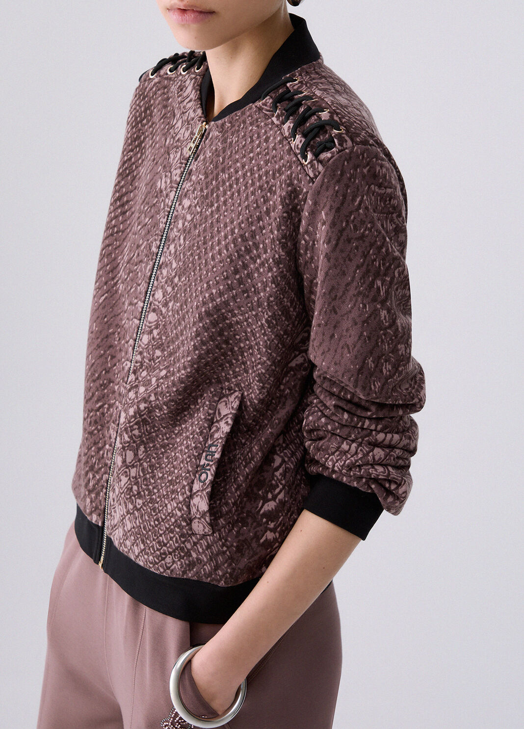 Sweat-shirt avec Lacets marron Liu Jo - large image number 4