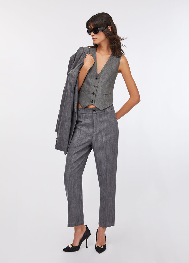 Denim gilet grey denim Liu Jo - large image number 5