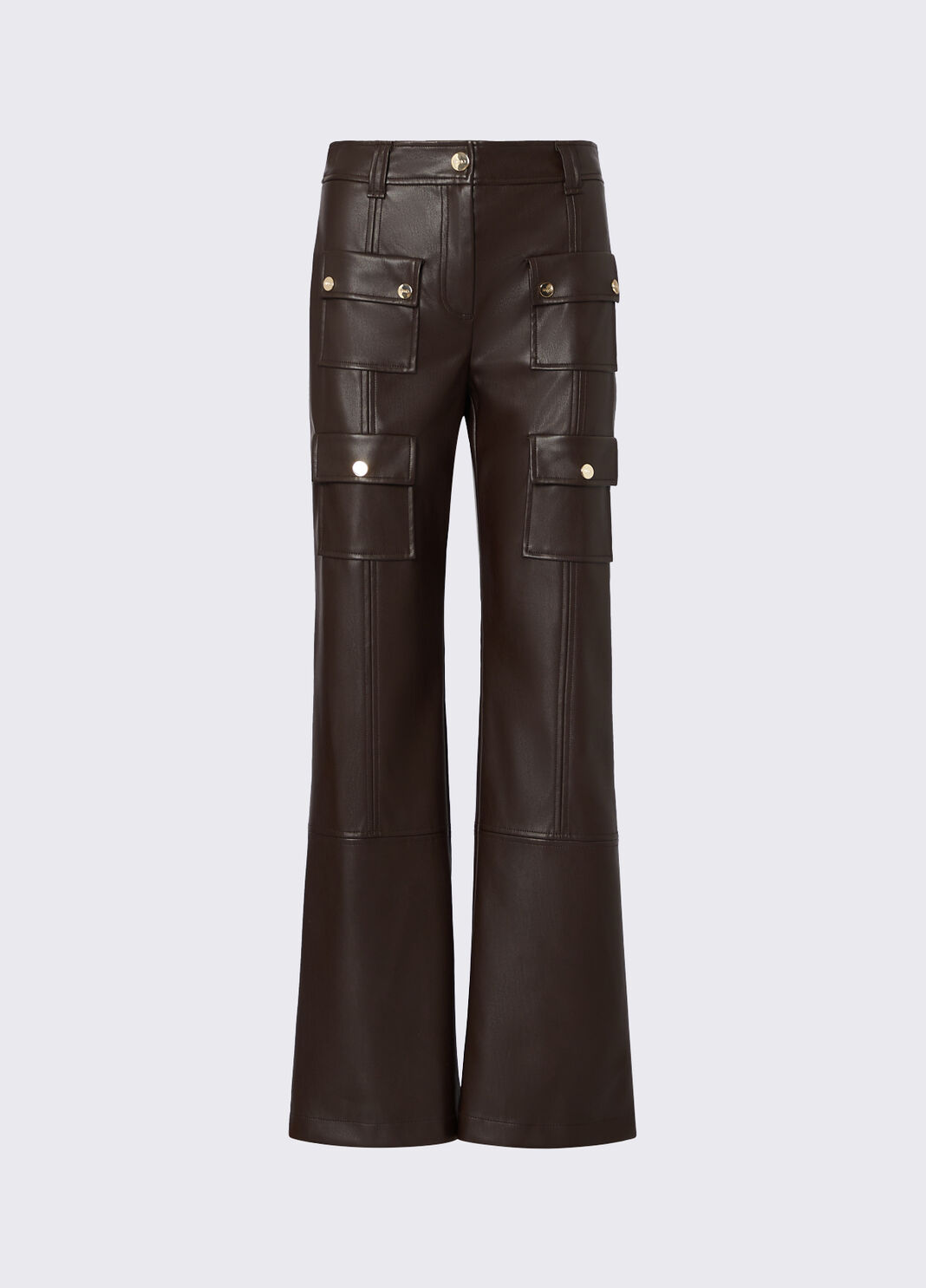 Pantalon en tissu enduit moka Liu Jo - large image number 6