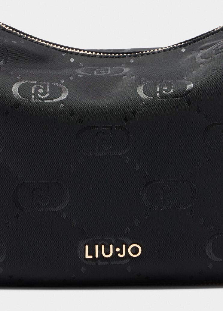 Medium nylon hobo bag black Liu Jo - large image number 4