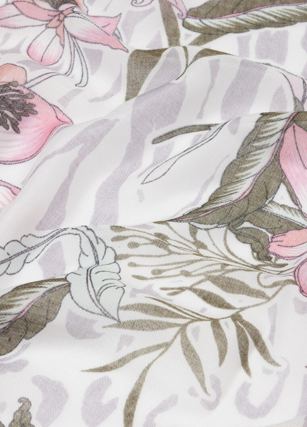Scarf with floral print black Liu Jo - large image number 4