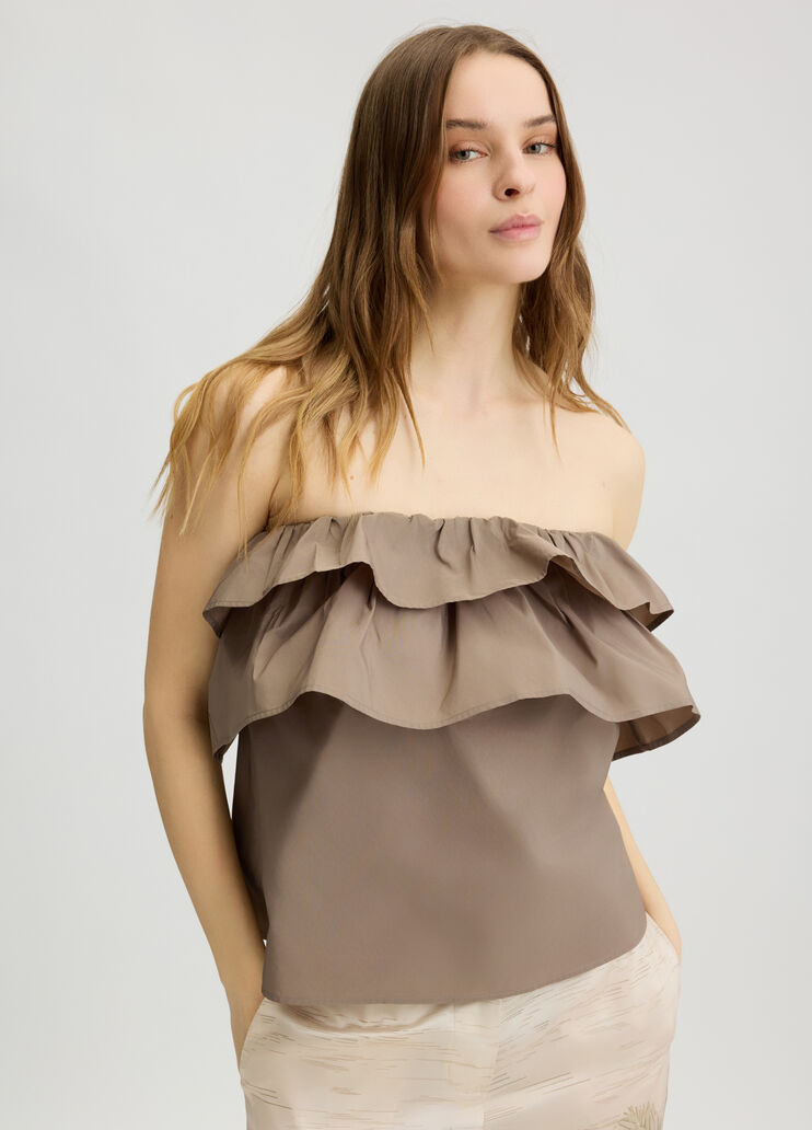 Taffeta top beige Liu Jo - medium Taffeta top beige Liu Jo - medium