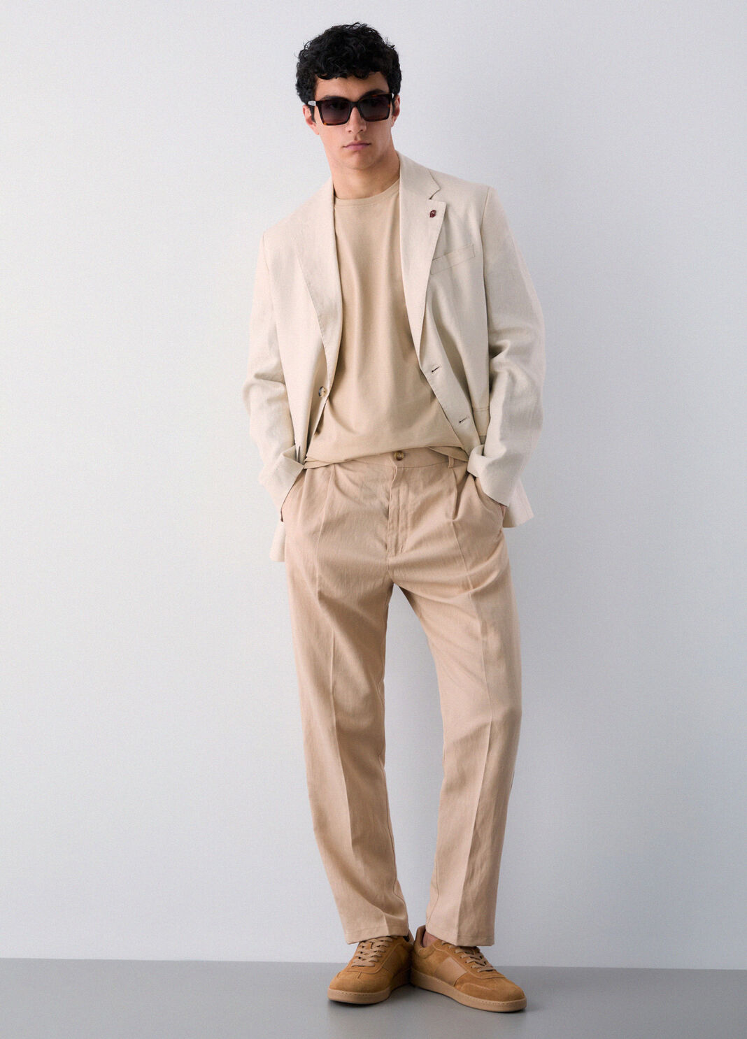 Chinohose aus Leinengemisch Beige Liu Jo - large image number 3