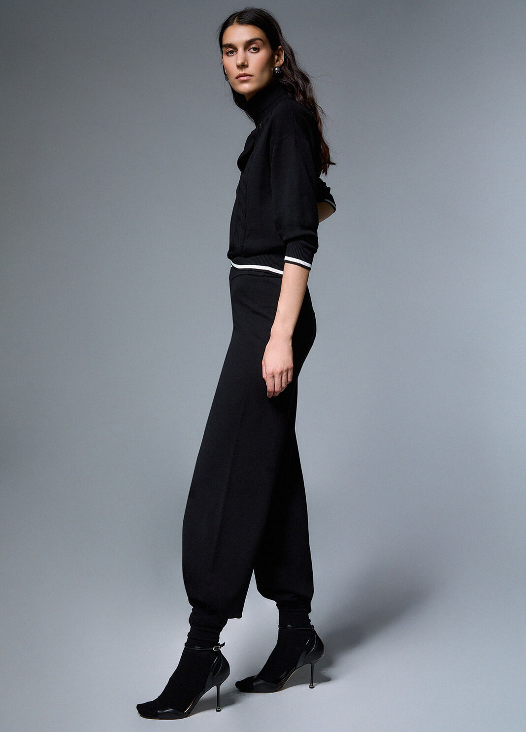 Pantalones de punto negro Liu Jo - large image number 2