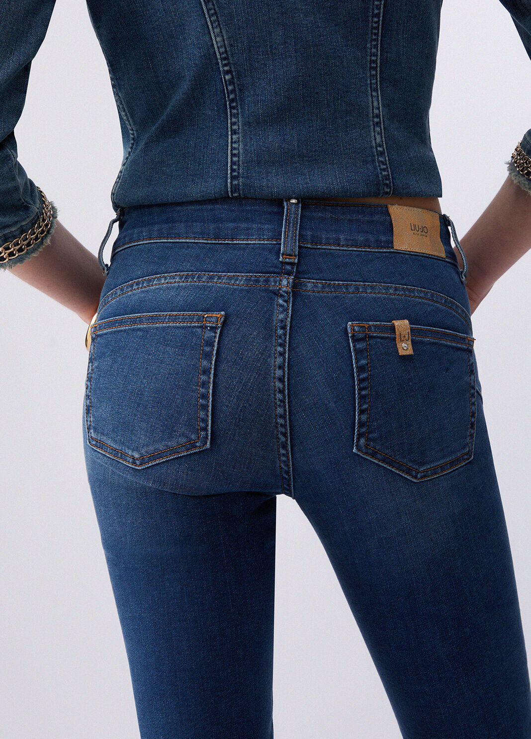 Slim fit jeans blue denim Liu Jo - large image number 4