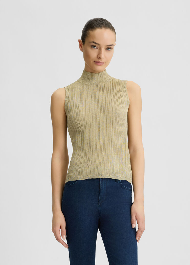 Lurex® knit top gold Liu Jo - medium Lurex® knit top gold Liu Jo - medium