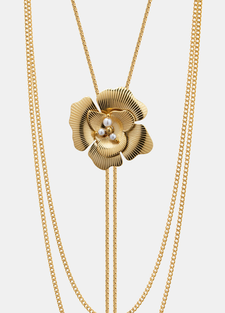Long necklace with flower gold Liu Jo - large image number 2 Long necklace with flower gold Liu Jo - large image number 2