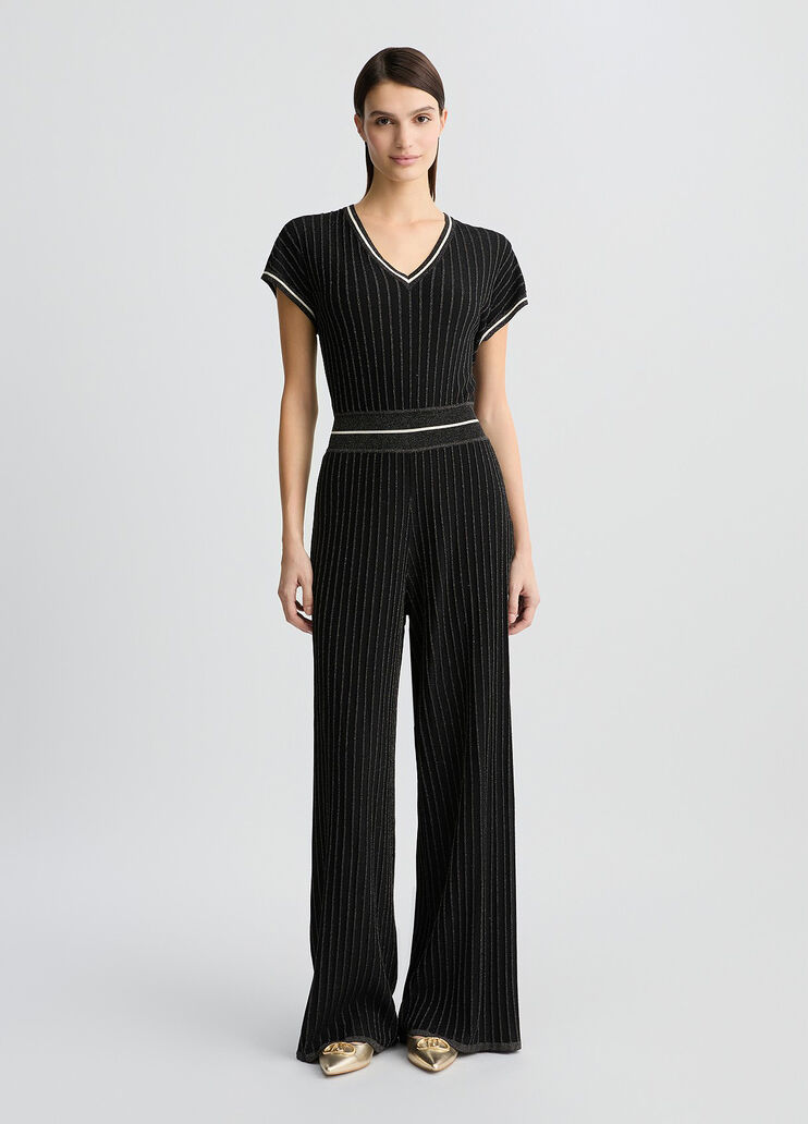 Lurex® knit jumpsuit black Liu Jo - large image number 0 Lurex® knit jumpsuit black Liu Jo - large image number 0