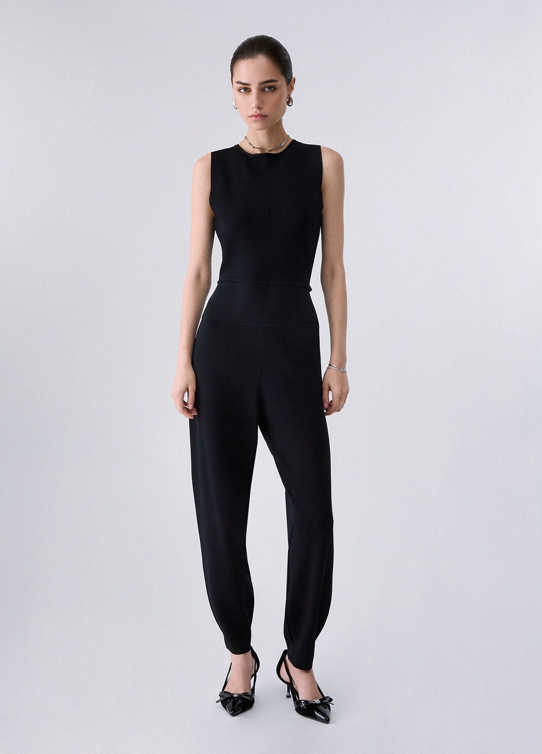 Long knitted jumpsuit black Liu Jo - large image number 0